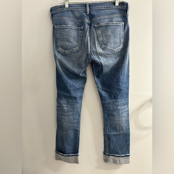 Citizens of Humanity Jazmin High-Rise Ankle Cuffed Slim Straight Jeans - Picture 10 of 13